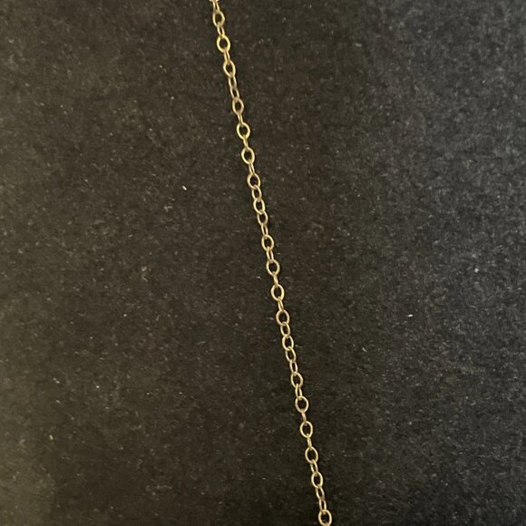 Vtg Avon 1977 Diamond Loop NECKLACE 1 20 14K G.F. w Tiny Diamond - Picture 7 of 7